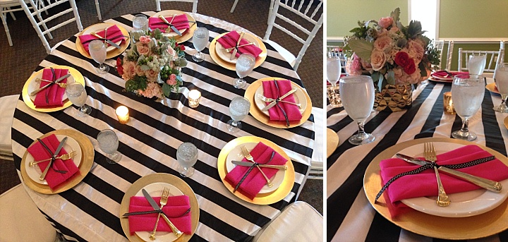 Kate Spade Themed Event - Black and White Striped Wedding - Preppy Wedding Ideas (5)