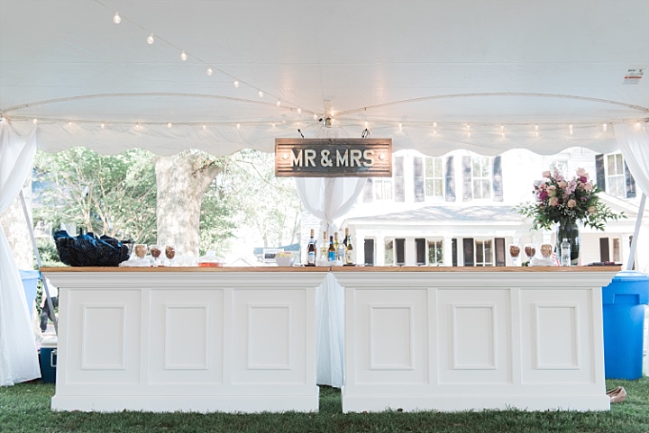 Gorgeous Wedding Bar Setup - Edenton Wedding - Edenton Courthouse Lawn Wedding Catering - Northeastern North Carolina