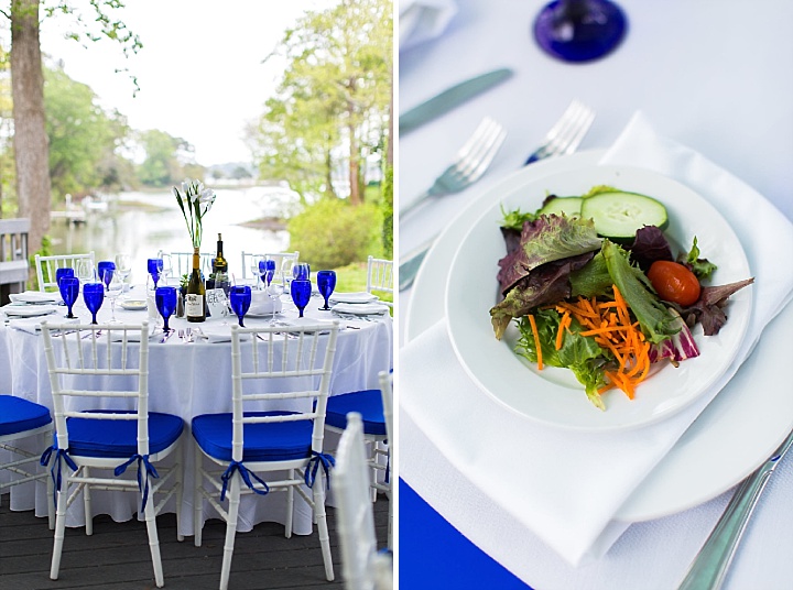 Virginia Beach Backyard Wedding - Plated Garden Salads - Wedding Catering